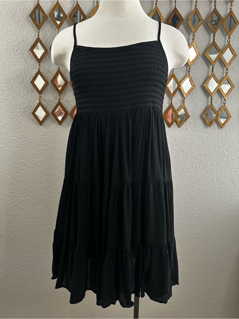 NWT Reverof Tiered Baby Doll  Smocked Dress